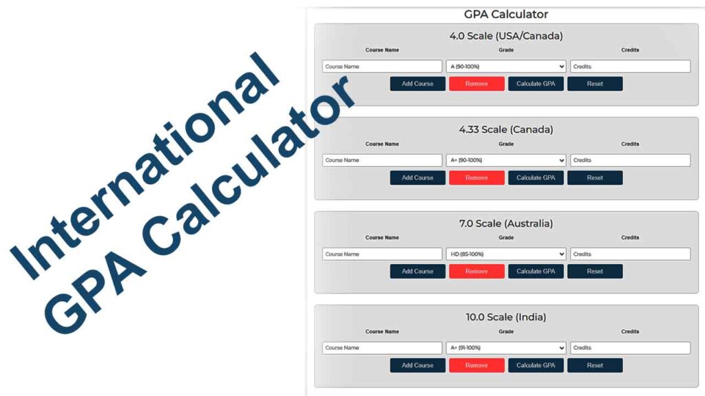 International GPA Calculator